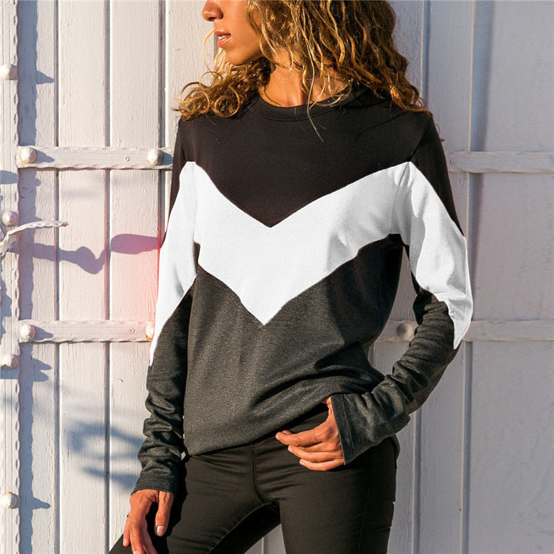 Wholesale Valentine's Day Long Sleeve Women's Long Sleeve Cup Printing Long Sleeve V-neck T-shirt